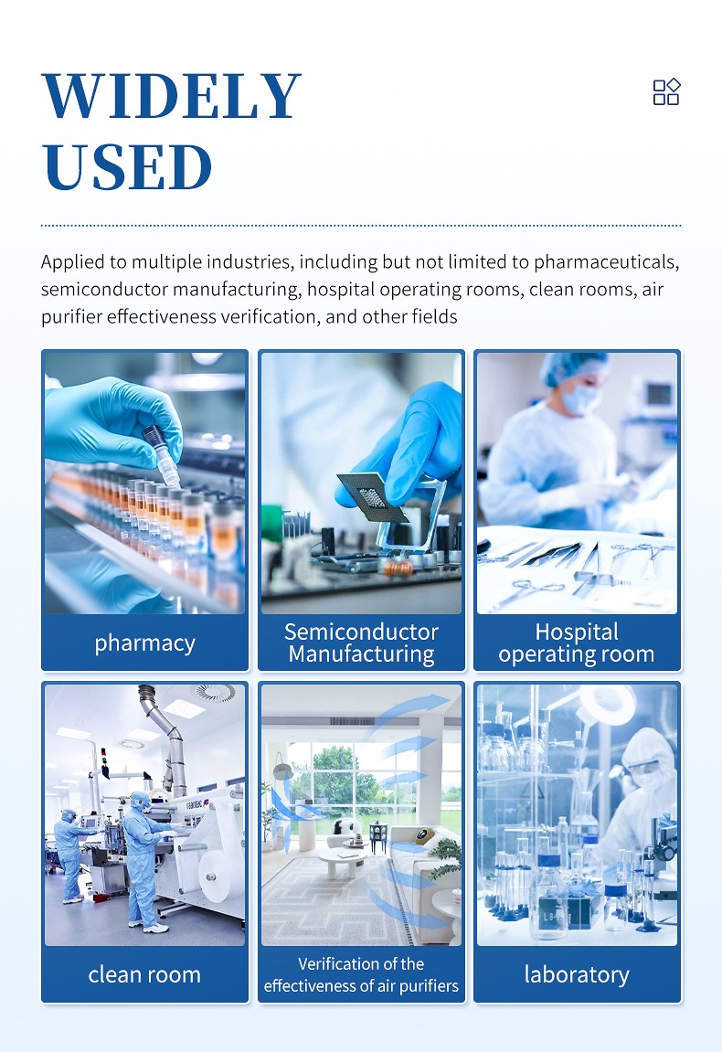 HM-SCL particle counter deployed across drug manufacturing semiconductor fabs hospital cleanrooms and food plants