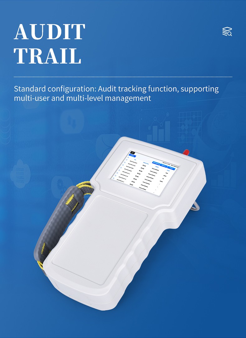 HM-SCL audit trail screen with role-based access control ensuring data integrity for FDA and GMP inspectors