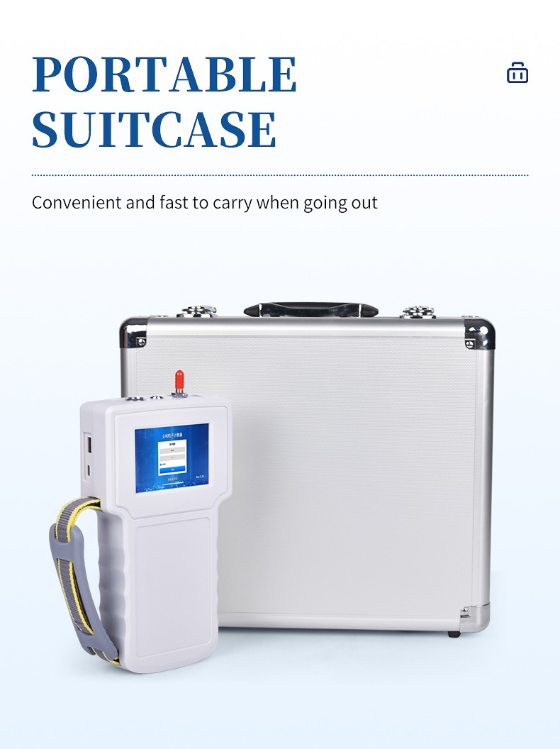 HM-SCL compact form factor in aluminum case enabling rapid deployment between multiple cleanroom zones