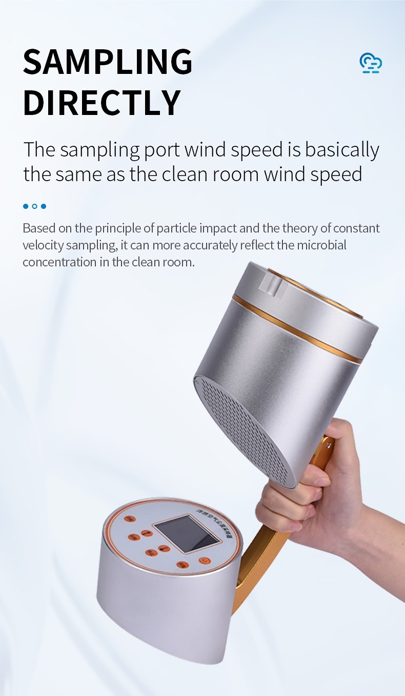 Airborne bacteria sampler sampling-head removal illustration