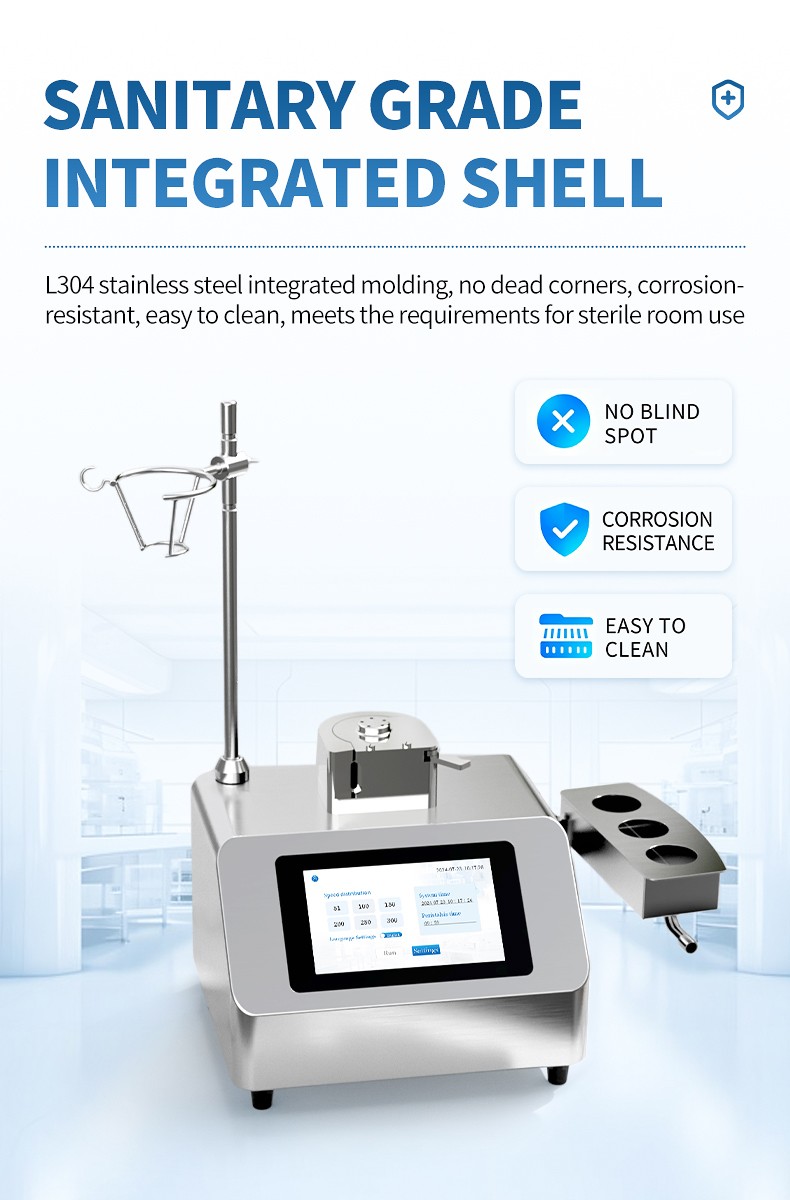 Stainless-steel sterility testing pump housing