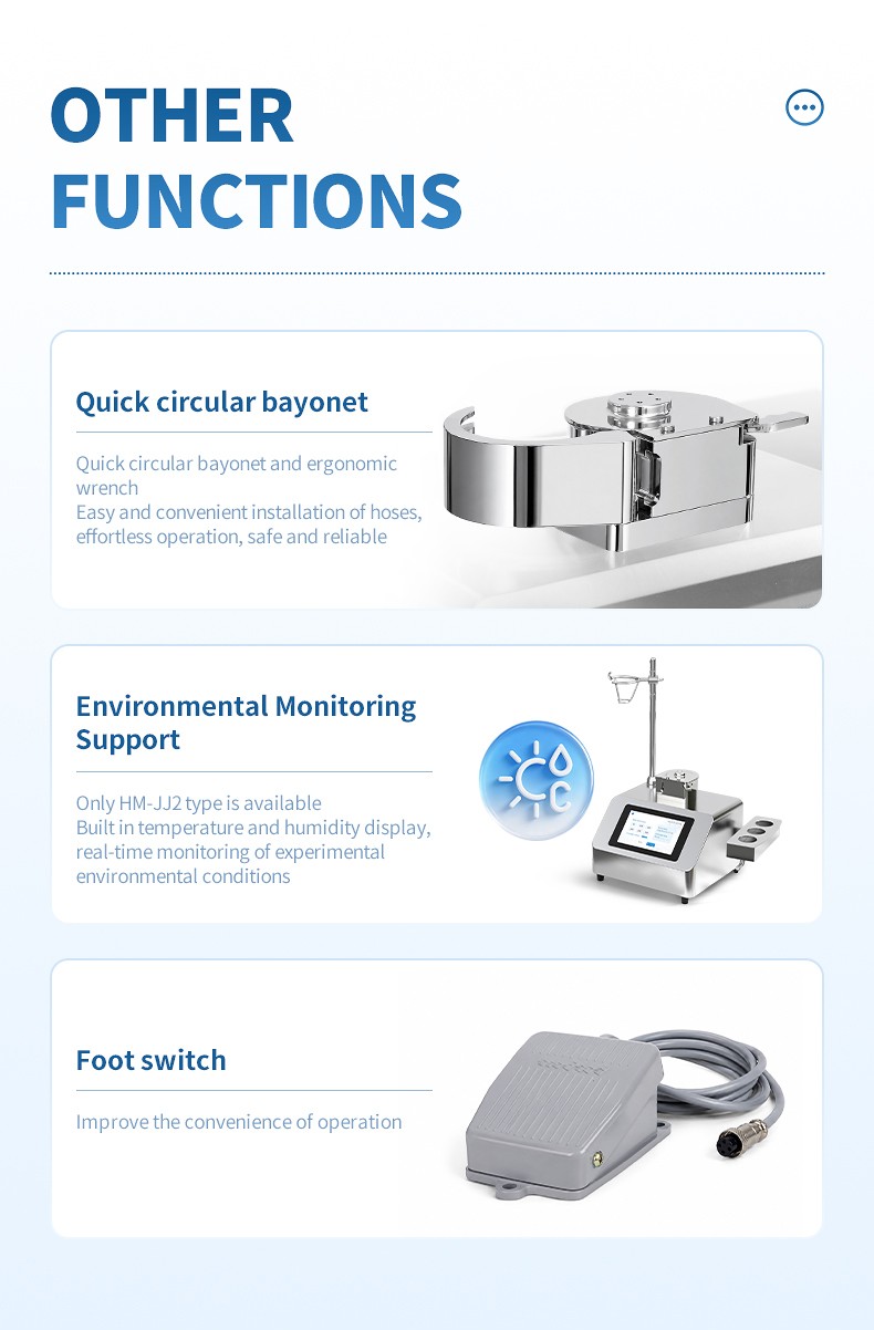 Sterility testing pump clamp, foot-switch and monitoring functions